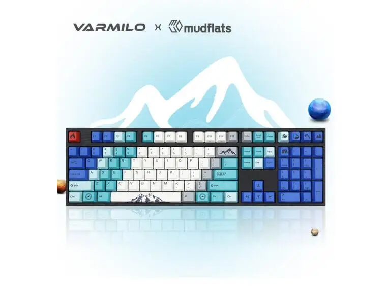 varmilo VA108M Summit 108key mechanical keyboard, PBT keycap office gaming games, White LED\NCherry MX Switches Mac Compatible