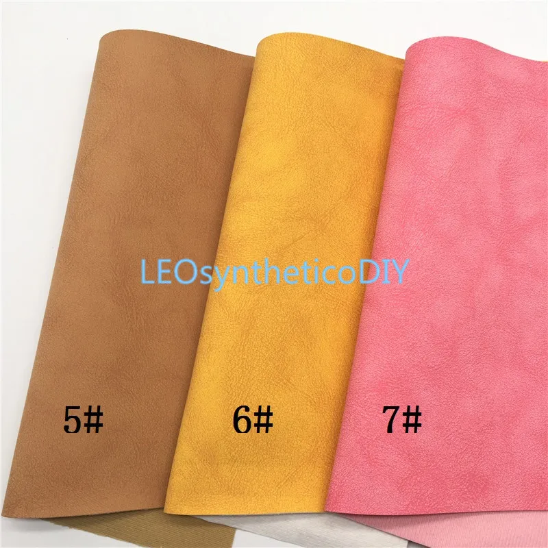 LEOsyntheticoDIY винтажная замша нубук два оттенка синтетический искусственный винил