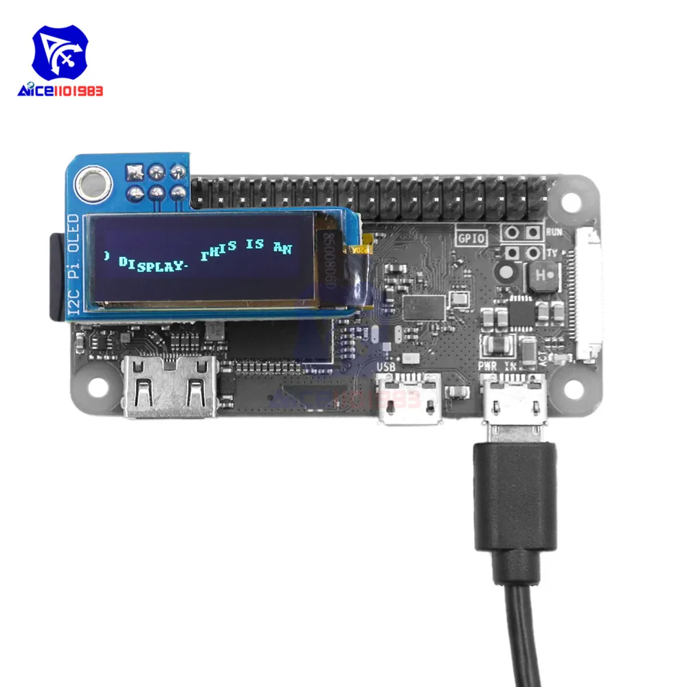 0 91 дюймовый модуль ЖК дисплея diymore I2C Pi OLED драйвер 128x32 SSD1306 для Raspberry 1 B + 2 3 и