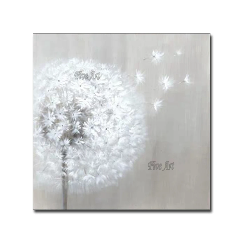

Dandelion Flowers Pictures Handmade High Quality Oil Painting On Canvas Wholesale Unique Abstract Landscape Paintings