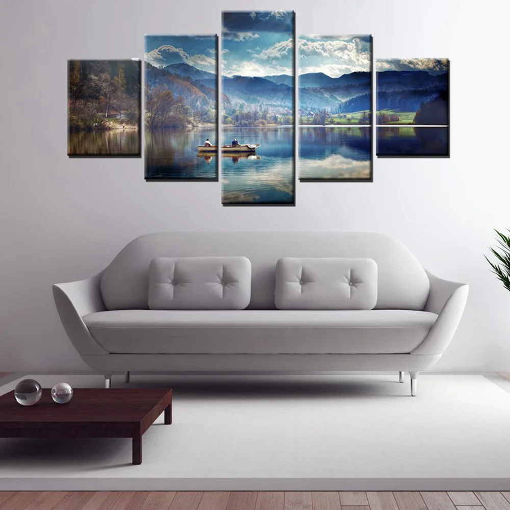 Самолёт снять пейзаж холст печать картины для ванной офиса Декор на стену