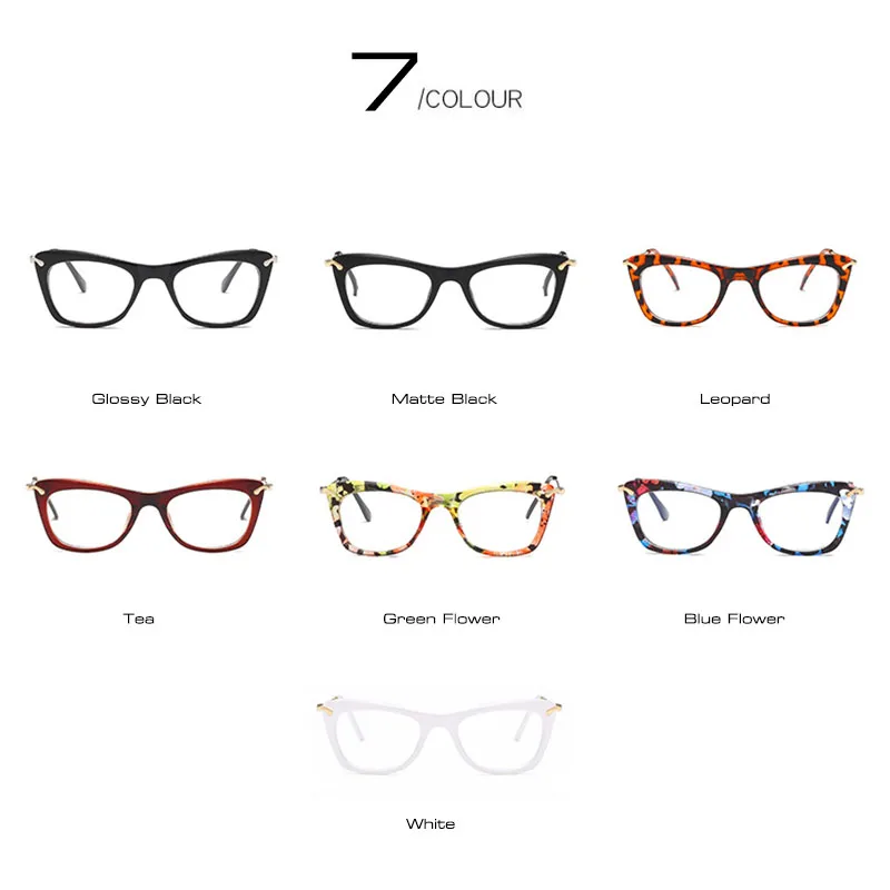 Женские очки SHAUNA кошачий глаз оптическая оправа брендовая дизайнерская дамская