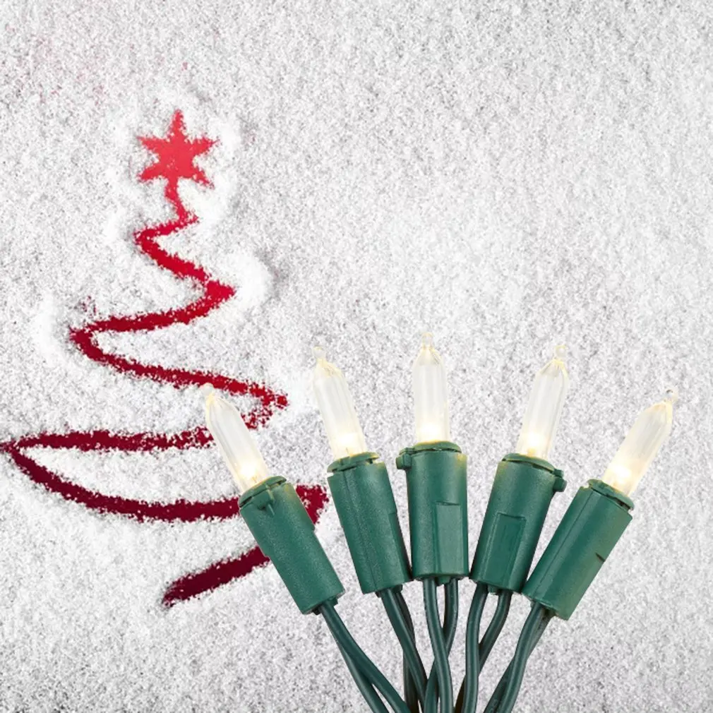 

Outdoor Pointed Bulb Lamp String Christmas Tree Decorative Tungsten Lamp 7m Thick Quality Front / Rear Plug