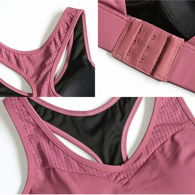 

Running Fitness yoga bras for women active wear Sport bralette mesh top plus size
