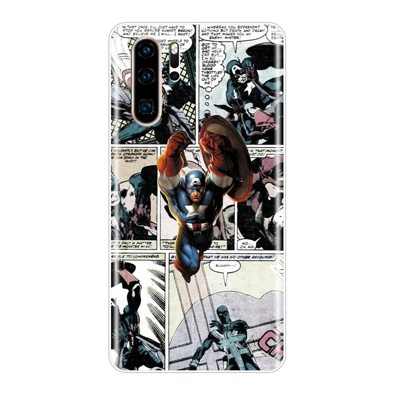 No.5 Мягкий силиконовый чехол из ТПУ для телефона huawei P30 Lite Pro P20 Lite Marvel задняя крышка для huawei P Smart Z P Smart Plus - Цвет: No.5