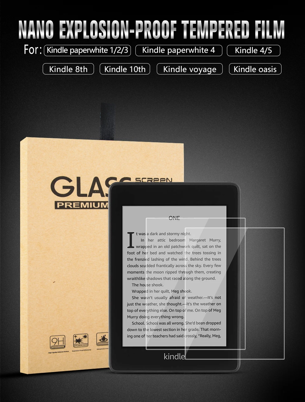 2 шт/партия чехол для экрана пленка для Kindle 10-го поколения закаленное стекло для Kindle Paperwhite 4 защитное стекло