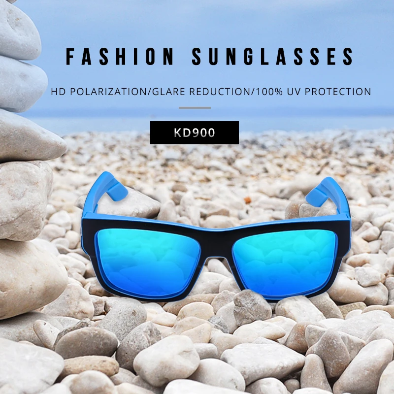 Мужские поляризационные очки KDEAM солнцезащитные с защитой от УФ лучей для спорта