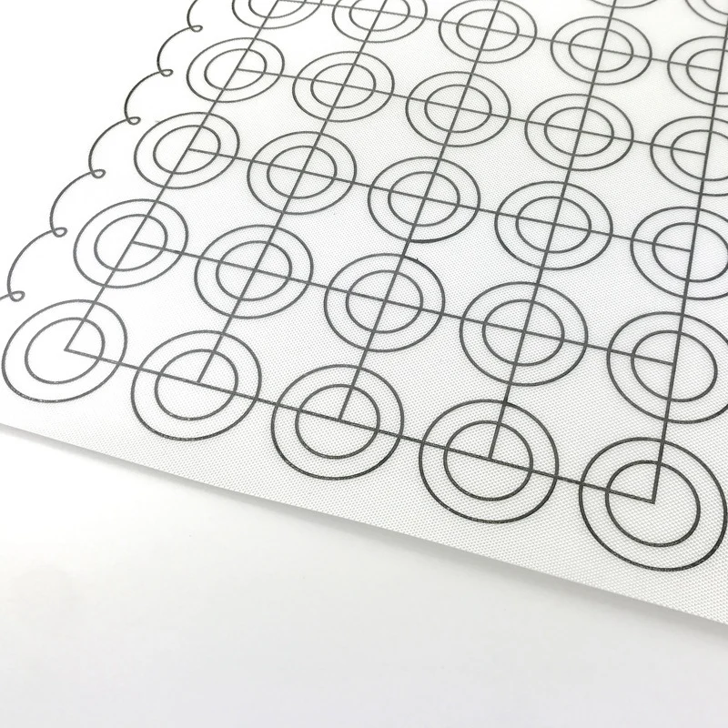 New Silicone Dough Mat Bakeware 26X60Cm Macaron 65 Circles Pastry Oven Pasta Tool Baking Sheet Tray Liner Cake Pad | Дом и сад