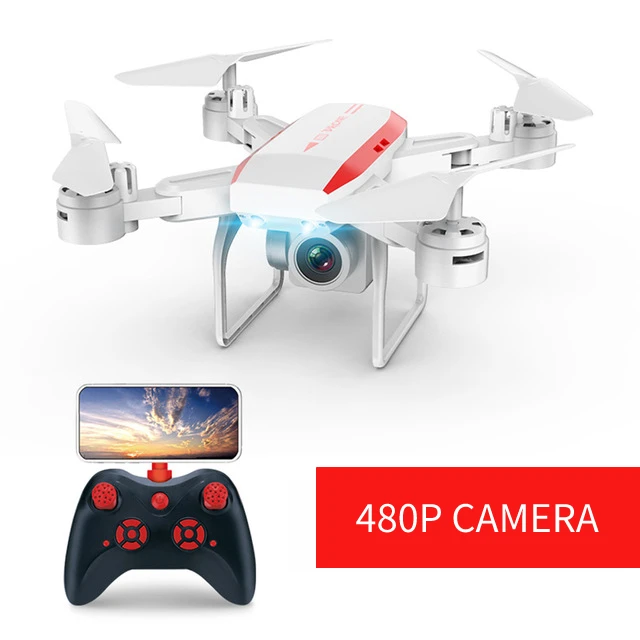480P White KY606D Дрон 4k HD камера 20 минут время полета Высокая удержание RC Квадрокоптер профессиональная аэрофотосъемка Дрон игрушка для детей - Цвет: 480P White