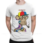 #9728 классические рубашки из хлопка с принтом, Мужская скучающая футболка для яхты, клуба BAYC NFT, Мужская модная уличная одежда, футболка для взрослых