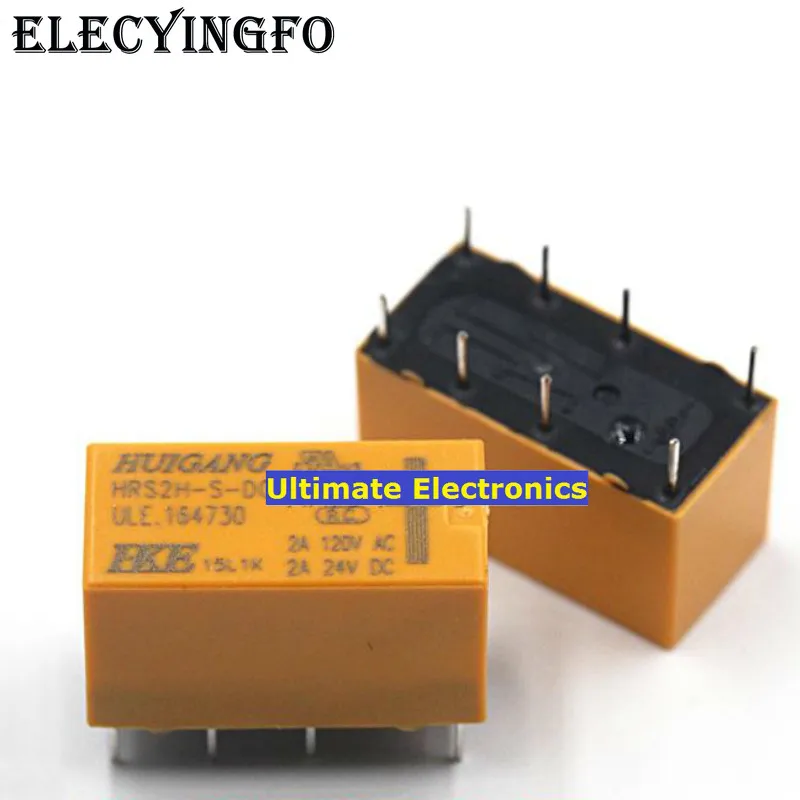 

10pcs HRS2H-S-DC5V-N 5V 8-pin 2A 4078 Signal Relay