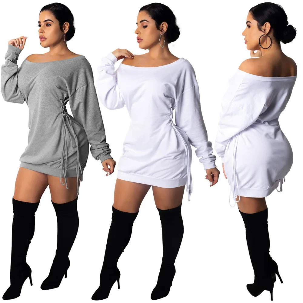 

Women Sexy Off The Shoulder Corns Bandage Bodycon Dress