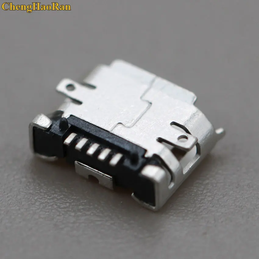 ChengHaoRan 50 шт. 100 5 контактов Micro USB разъем для зарядки с отверстием