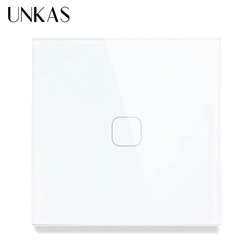 UNKAS стандарт ЕС/Великобритании 1 банда способ сенсорный выключатель серый
