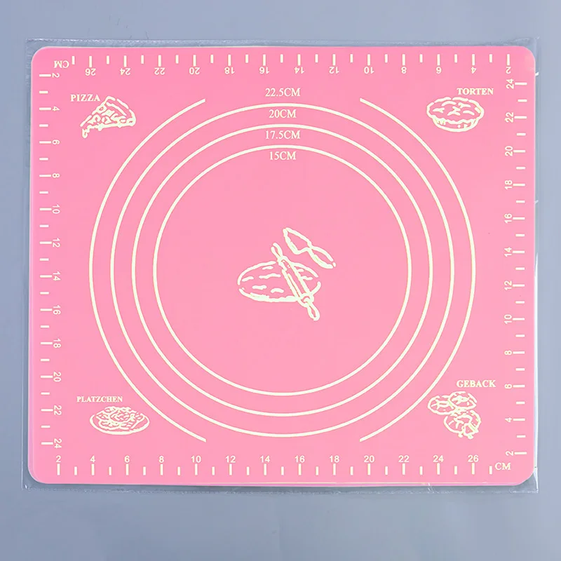 Силиконовая посуда для выпечки с чехлом нескользящий коврик раскатки теста