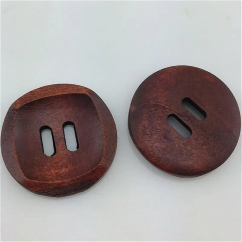 Новые 10 шт кофе 2 отверстия круглые деревянные швейные пуговицы 23 мм WB39 | Дом и сад