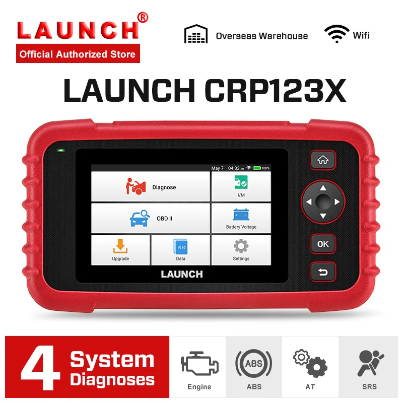 Сканер LAUNCH X431 CRP123X OBD2 автомобильный считыватель кодов для коробки передач