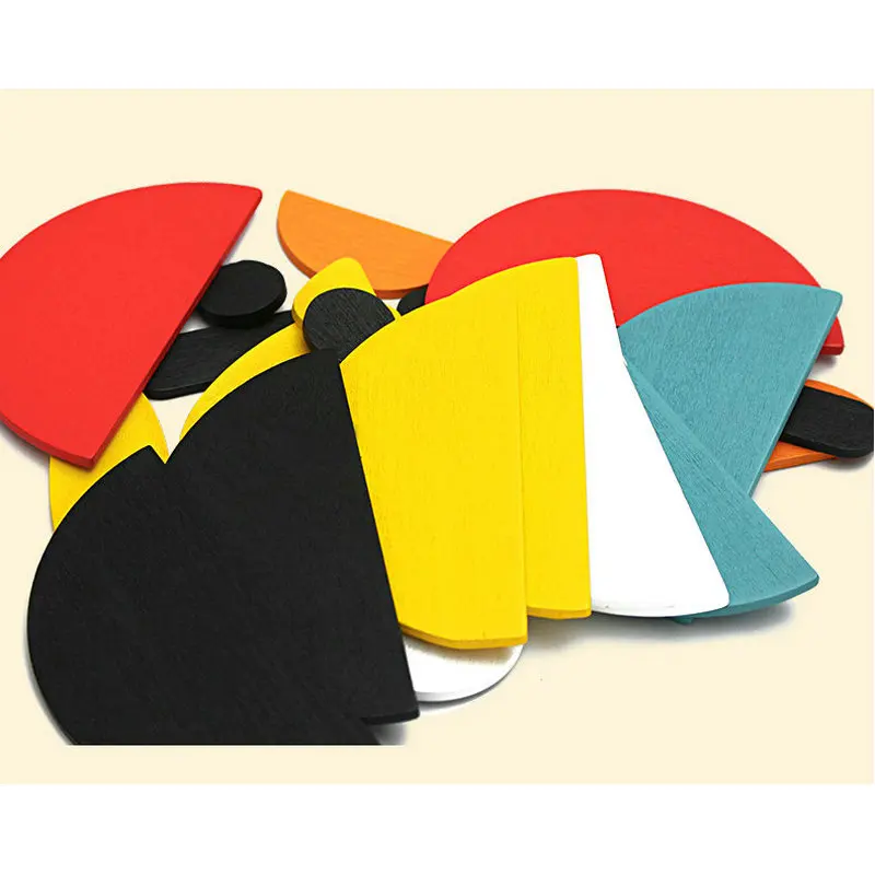 

Montessori creative Cartoon puzzles jigsaw 3d animals Puzzle Kids Wooden Toys For children games Early Learning educational toys