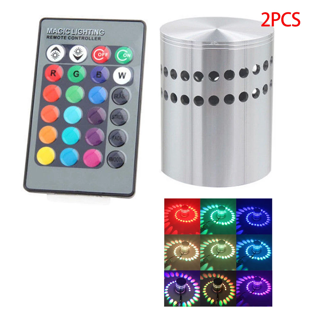 

2 Pieces Spiral Aluminum LED Wall light Home Decoration Bedroom Living Room Ceiling Hallway Porch 3W Atmosphere Lamp