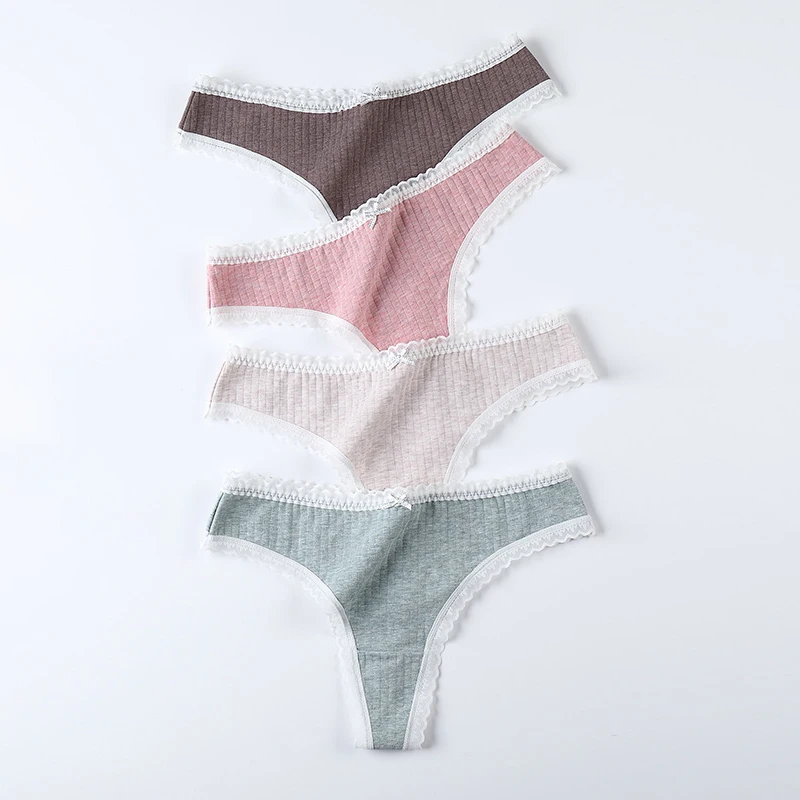 

Q женские трусики мягкое сексуальное S/M/L/XL из дышащего хлопка с набедренной повязкой для женское нижнее белье с низкой талией Твердые Цвет к...