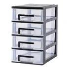 Пластиковый Настольный ящик, прозрачный органайзер для хранения мелочей и мелких предметов DIN889