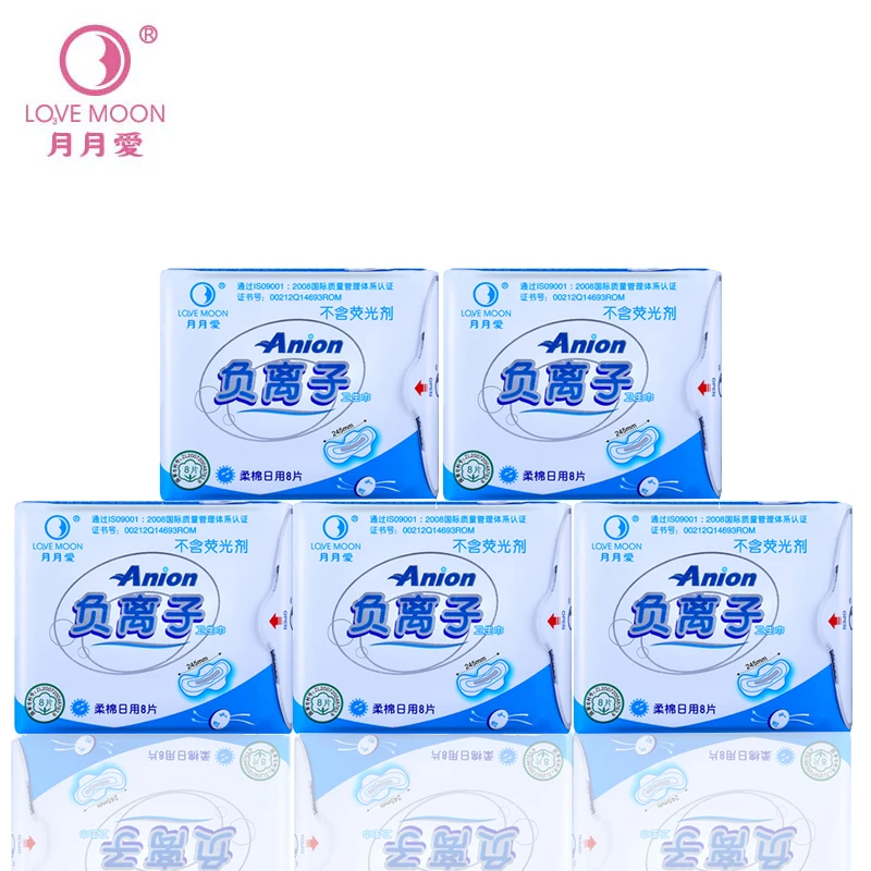 5 упаковок санитарная салфетка анион женственные гигиеническая прокладка