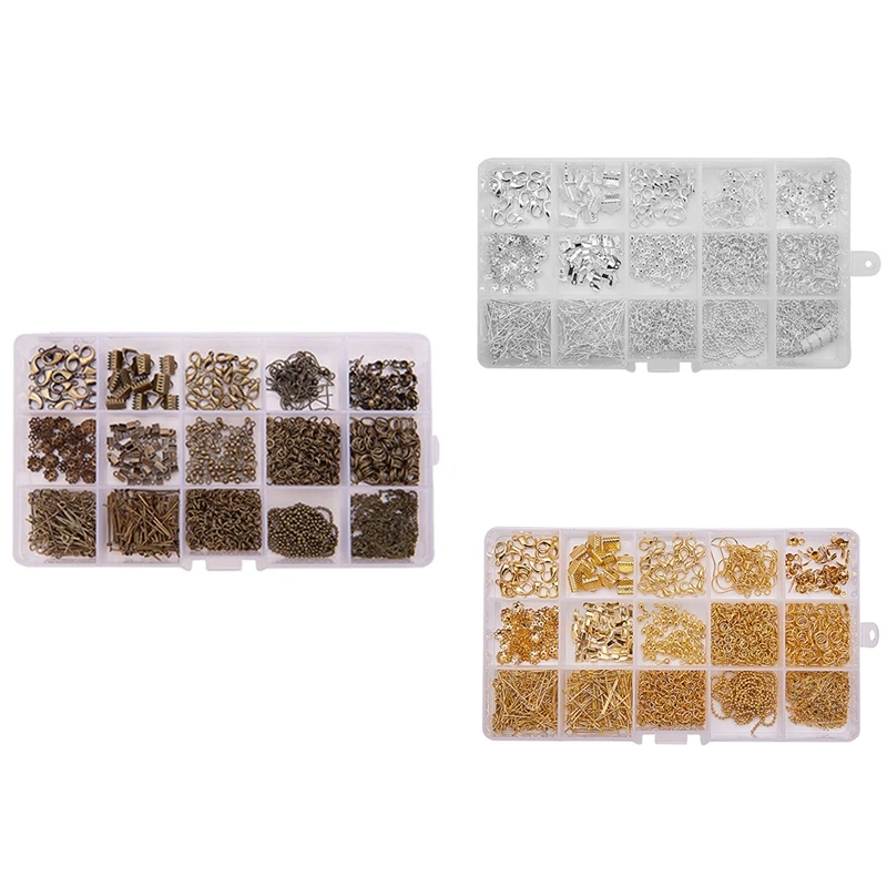 

Разнообразные серьги «сделай сам», аксессуары, материалы в коробке ручной работы