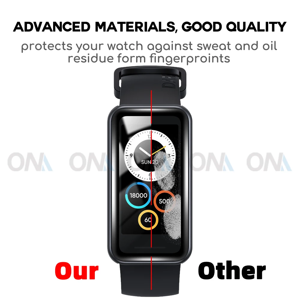 5D Защита экрана для Realme Band 2 Watch Pro полностью мягкая защитная пленка T1 Smart (не