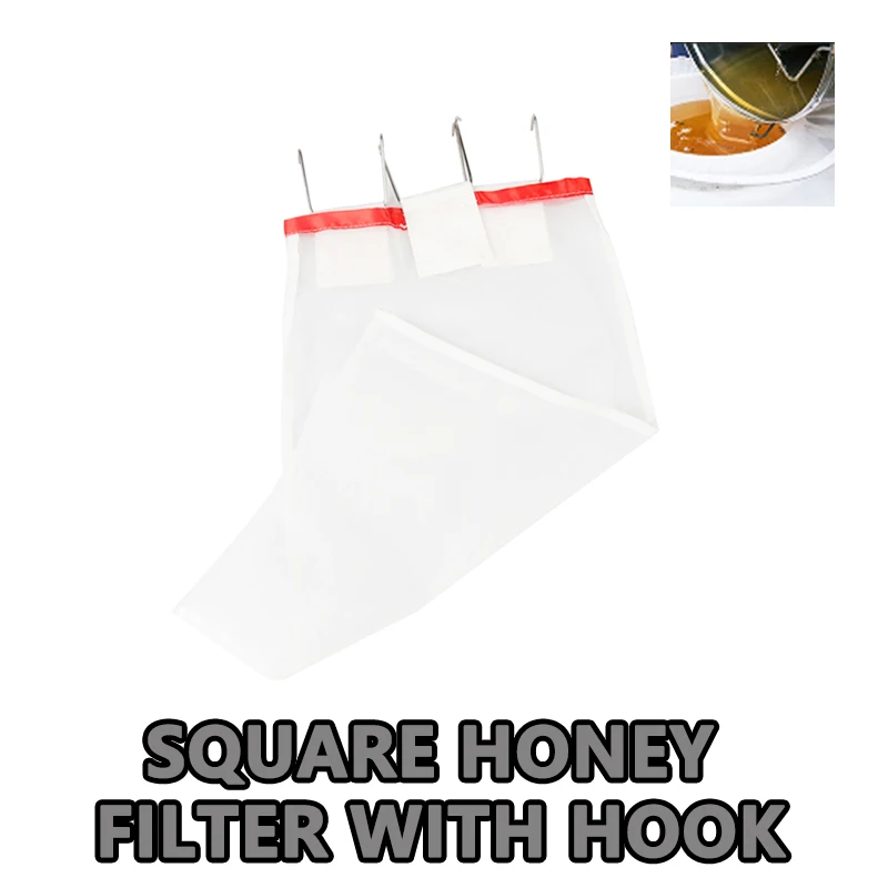 

HDHG-004 Beekeeping Bee Square Honey Filter with Hook Honey Filter Bees Apiculture Equipment and Tools for Beekeeper