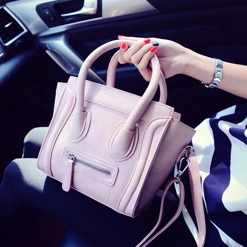 2019 новая сумка цвета макаруна через плечо Маленькая однотонная женская для