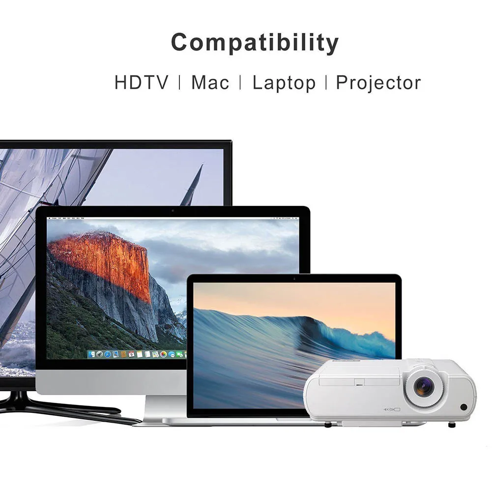 4K * 2K Дисплей Порт DP к HDMI Мужской кабель адаптер конвертер для HDTV Macbook ноутбук