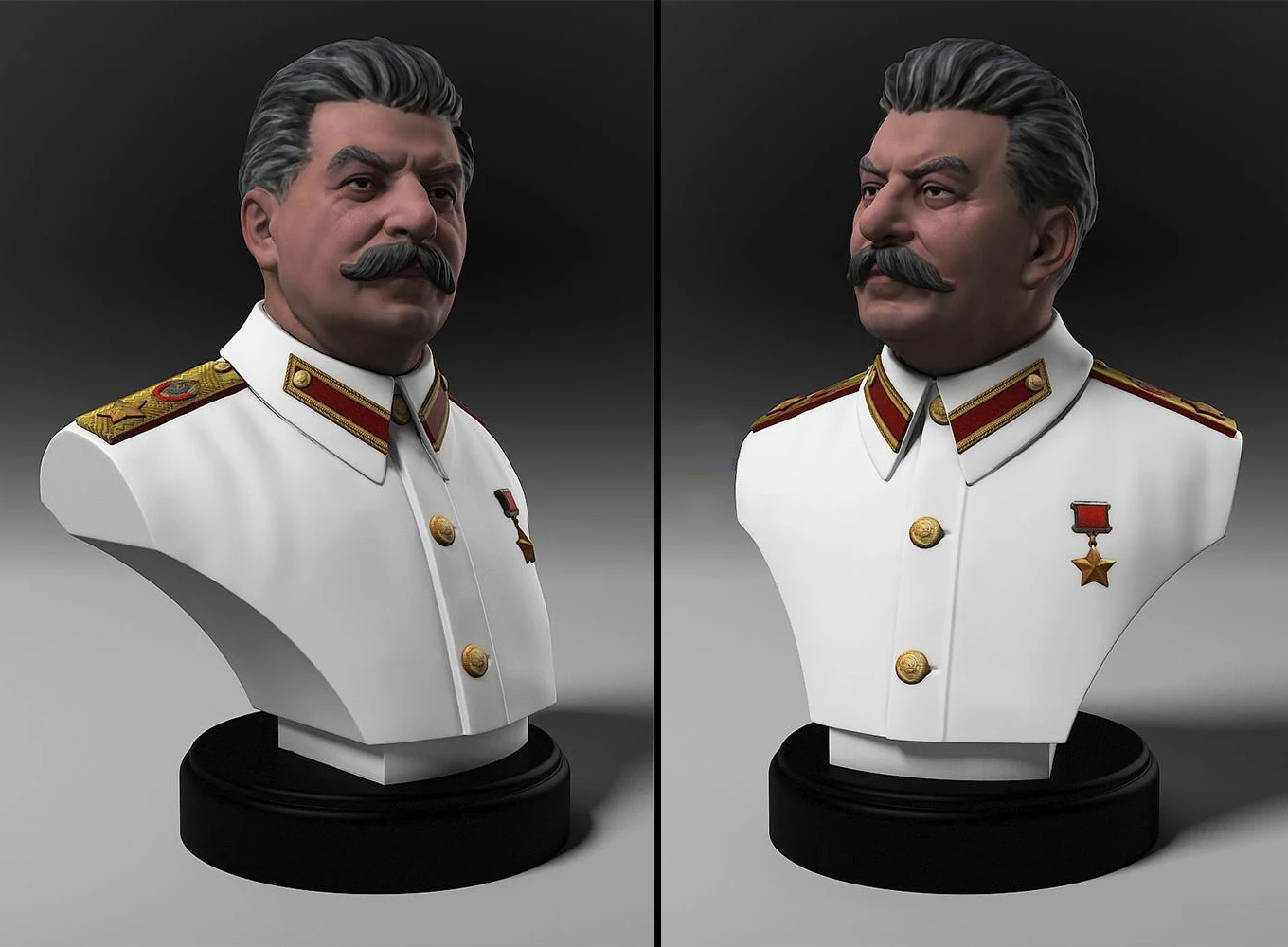

50mm Resin Model Kits Stalin Bust Figure Unpainted No color RW-080-B