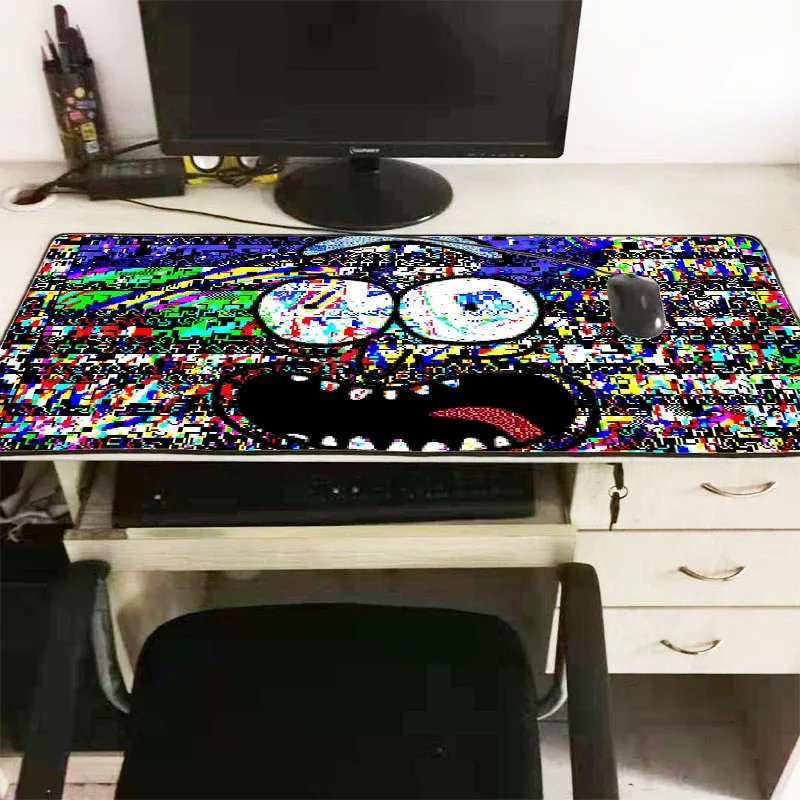 XGZ 90x40/30X60 см аниме Рик и Морти большие игровые коврики и Чехлы Pad Блокировка резиновая прокладка стол для портативного компьютера ноутбука коврик XXL