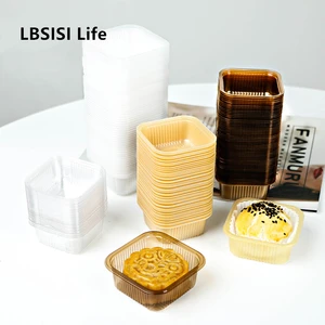 LBSISI Life, 100 шт., высокое качество, пластиковый внутренний лоток для лунного пирога, яичного желтка, хрустящего торта, пластиковая упаковочная коробка Xi Su He