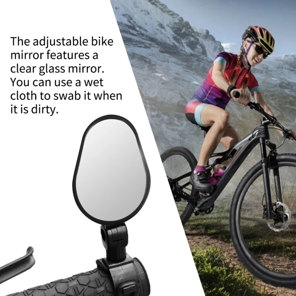 Велосипедное Зеркало на руль заднего вида широкоугольное защитное зеркало для