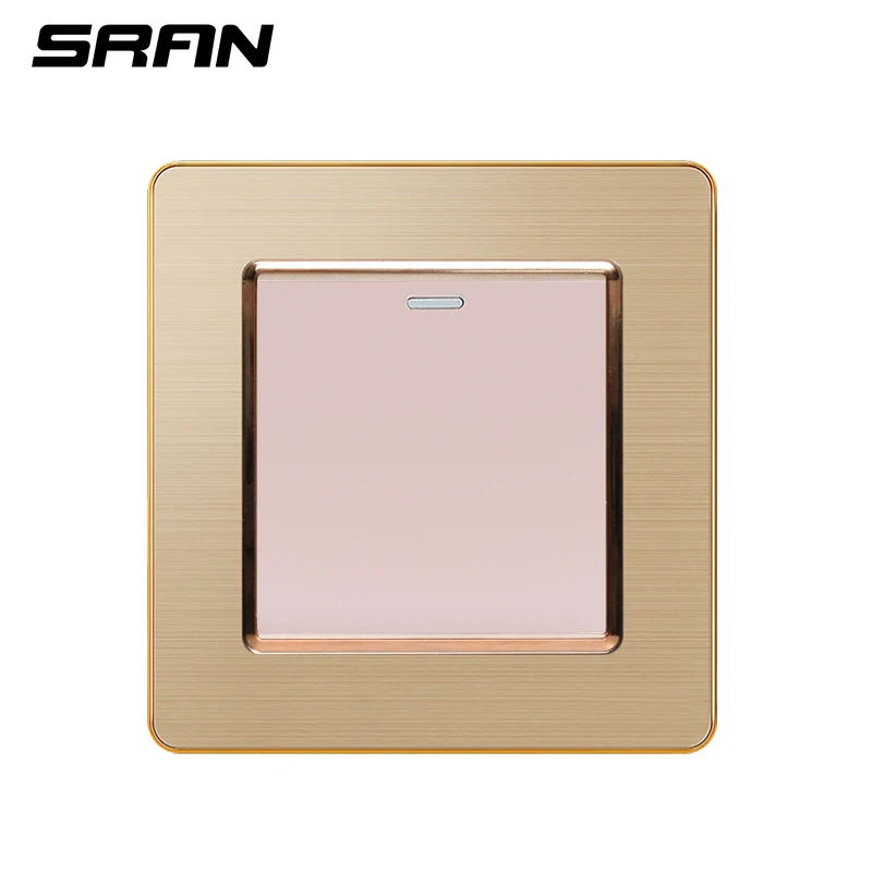 SRAN 86 настенный светильник с панелью из нержавеющей стали, 1 комплект, 1 способ, семейный жесткий пакет, вилла