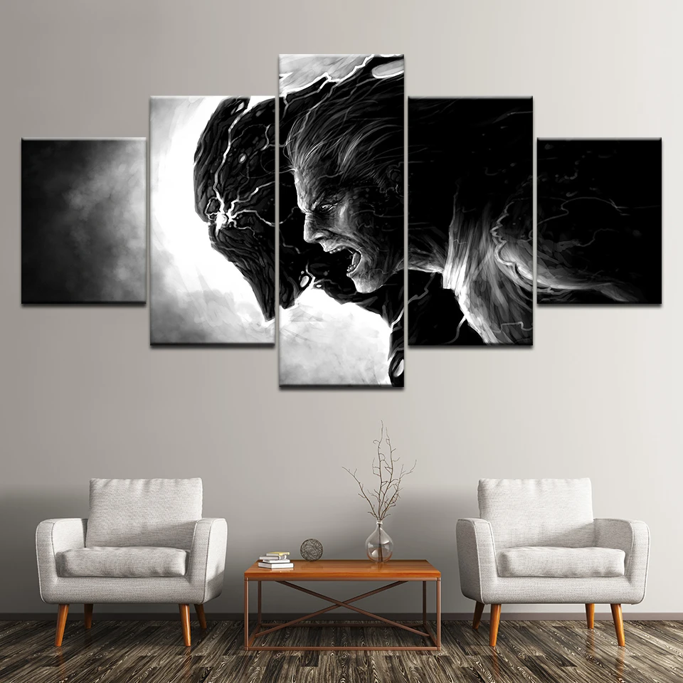 5 шт. настенная живопись картина для Гостиная холст картины Dark Souls печать плакатов