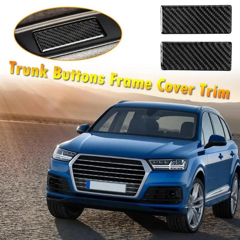 2 шт. карбоновые накладки для салона автомобиля крышка пепельницы полосы Отделка