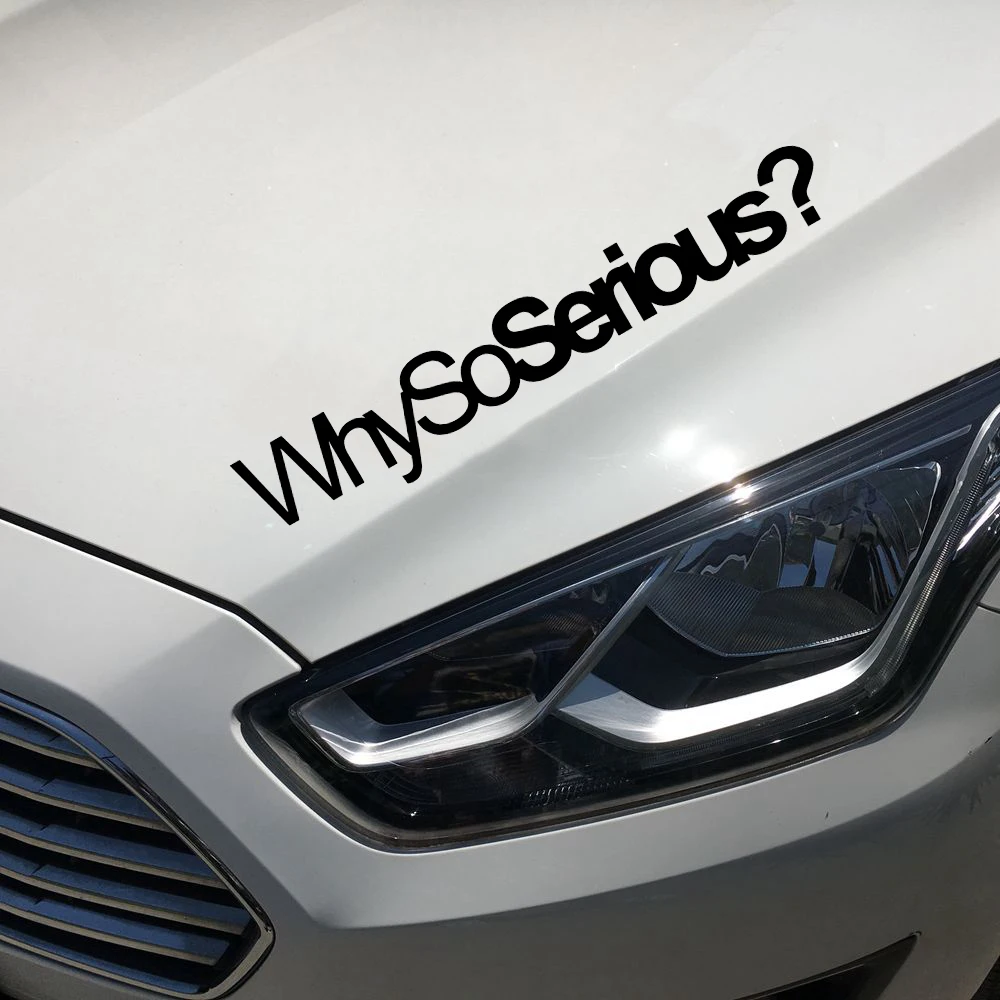 Дополнительная виниловая наклейка Why Si для серьезных автомобилей графическая на