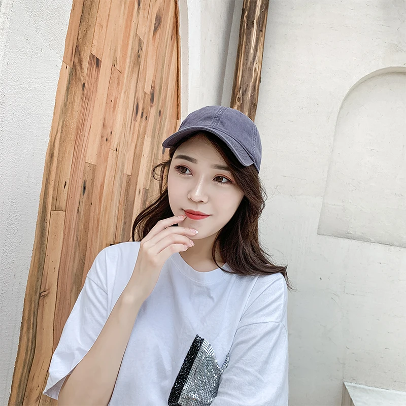 2020 New Washed Old Bare-Body Baseball Cap Outdoor Sun Hat Peaked Cap Empty Top