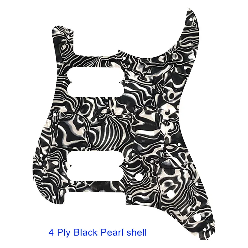 black pearl shell Качественная Гитара Pickguard-для США FD 11 винтовых отверстий плеер стартокастер хамбакер один HH старт царапины пластины - Цвет: black pearl shell