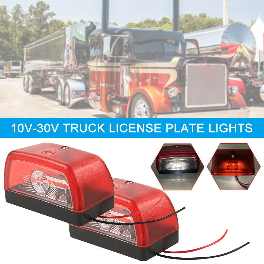 

Подсветильник для номерного знака Автомобильная светодиодная, 12 В, 24 В, 2 светодиодный т.