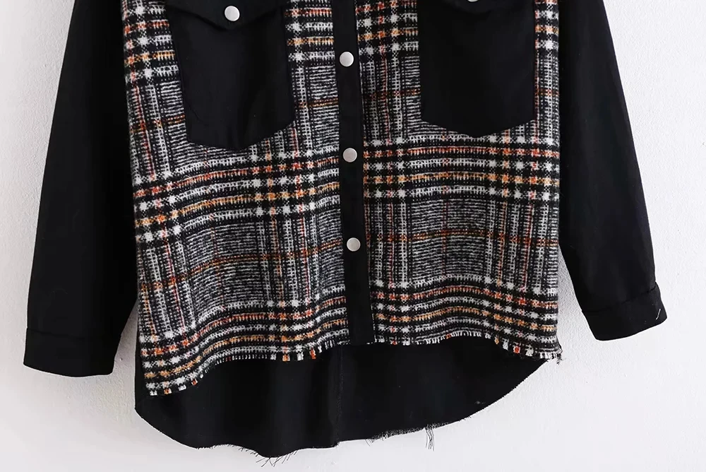 НОВАЯ шикарная Женская Лоскутная куртка пальто с карманами Винтажный стиль