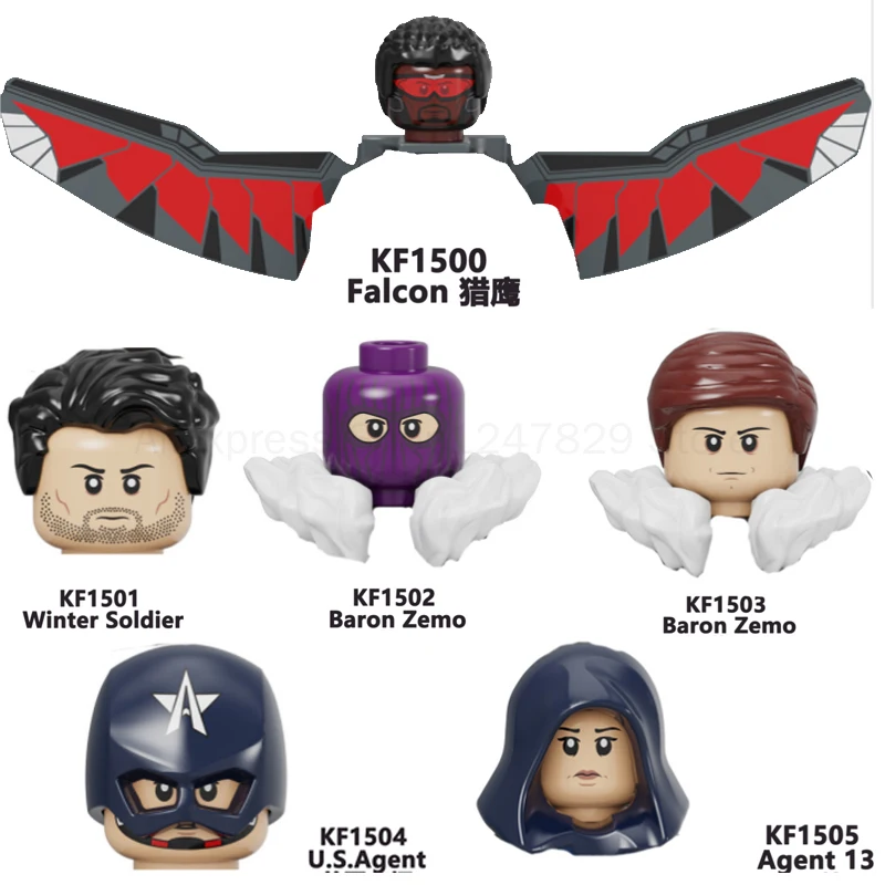 

2021 WM6115 Building Blocks US Agent Winter Action Figures IN STOCK Soldiers Baron Educational Bricks Toys For Children KF6135