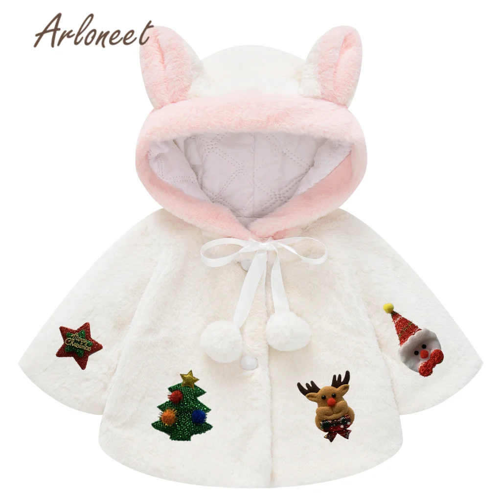 Рождественская куртка для маленьких девочек 2020 осенне зимняя накидка принцессы