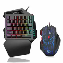 Keypad Single Handed Game Keyboard One Hand Ergonomic Gaming Keypad For PS4 Xbox Gamer PUBG Gun PC Laptop With Mice Teclados