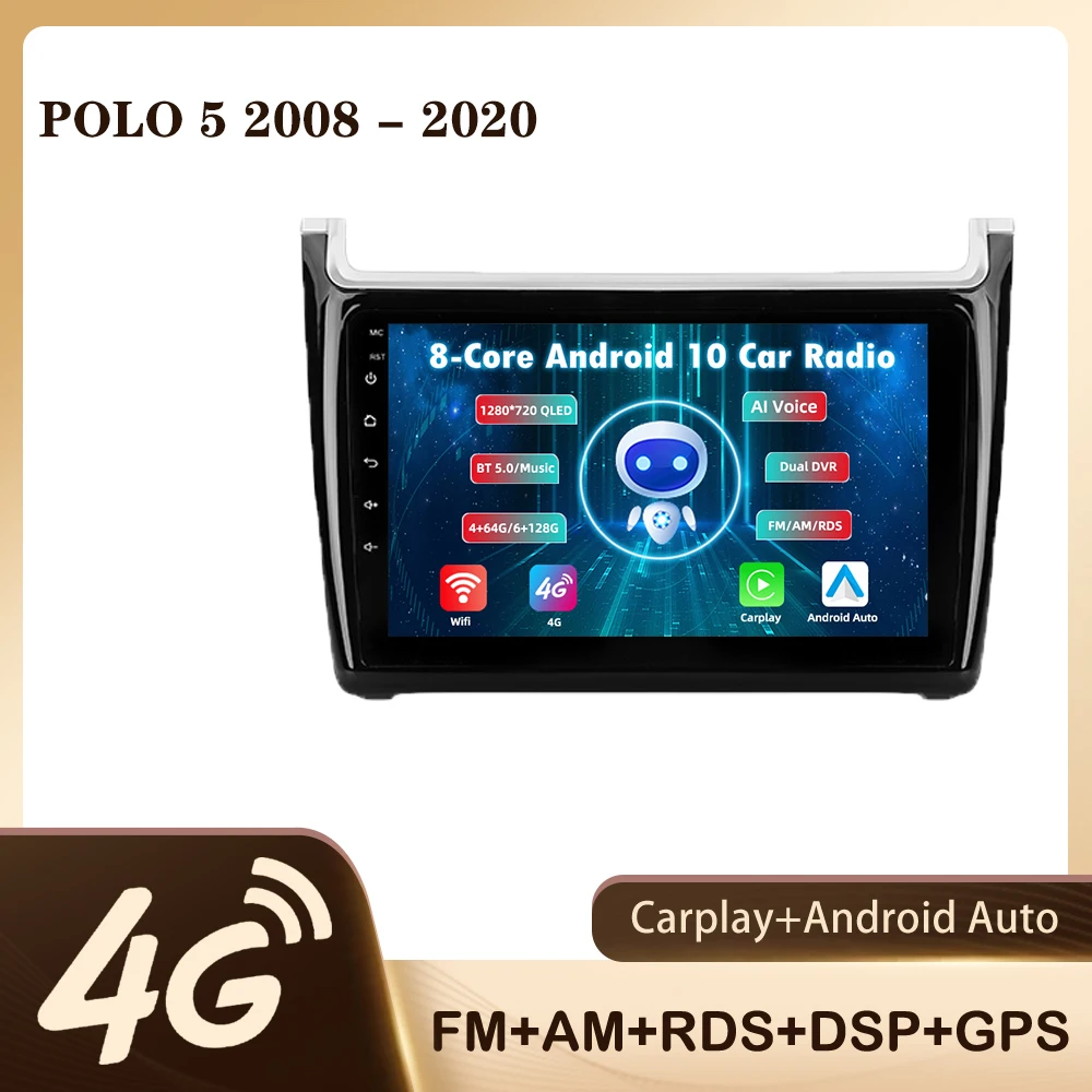 

Автомагнитола JMANCE для Volkswagen POLO 5 2008 - 2020 с радио, голосовым ИИ мультимедийным видеоплеером, навигацией, GPS, Android, 2din, 2 din, dvd