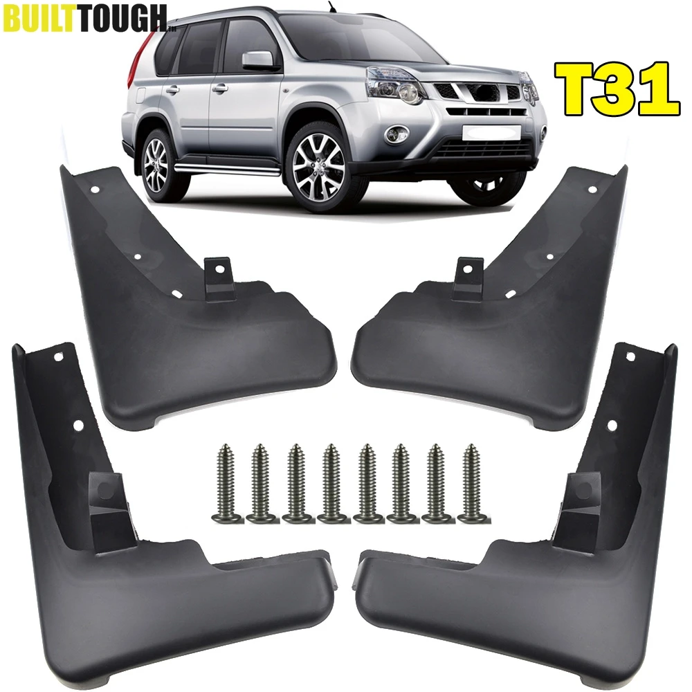 Набор литых автомобильных брызговиков для Nissan X-Trail T31 2008-2013 Xtrail брызгозащитные