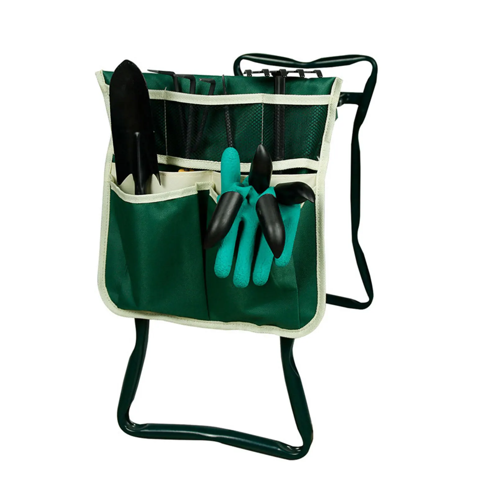 

Newly Portable Garden Kneeler Pouch For Kneeling Chair Multi Pocket Gardening Tools Storage Pouch Portable Tool Kit