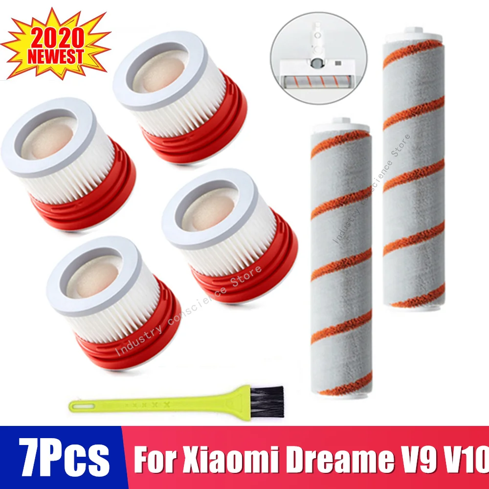 Для Xiaomi Dreame V9 V9B V10 бытовой беспроводной ручной пылесос аксессуары Hepa фильтр ролик